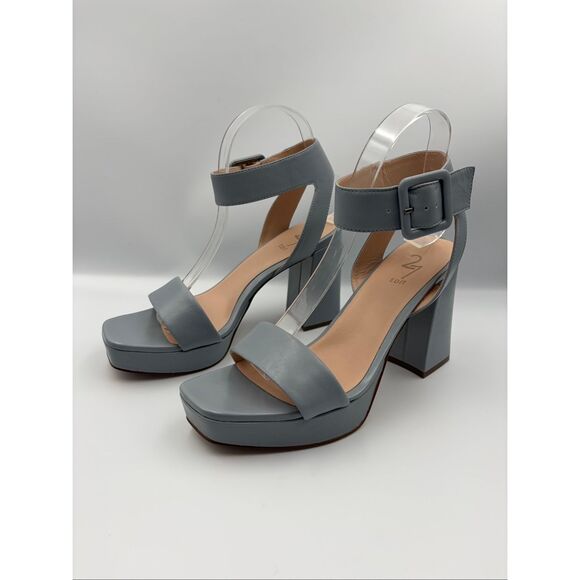 27 Edit Naturalizer Jaselle Platform High Heel Sandal In Glacier Grey Size 8 - Picture 4 of 12